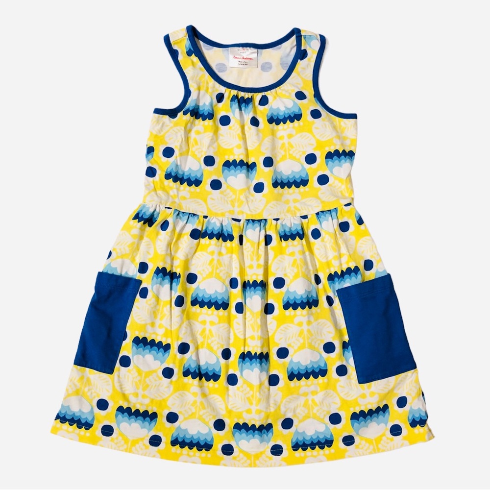 Hanna Andersson Yellow and Blue Kids Dress